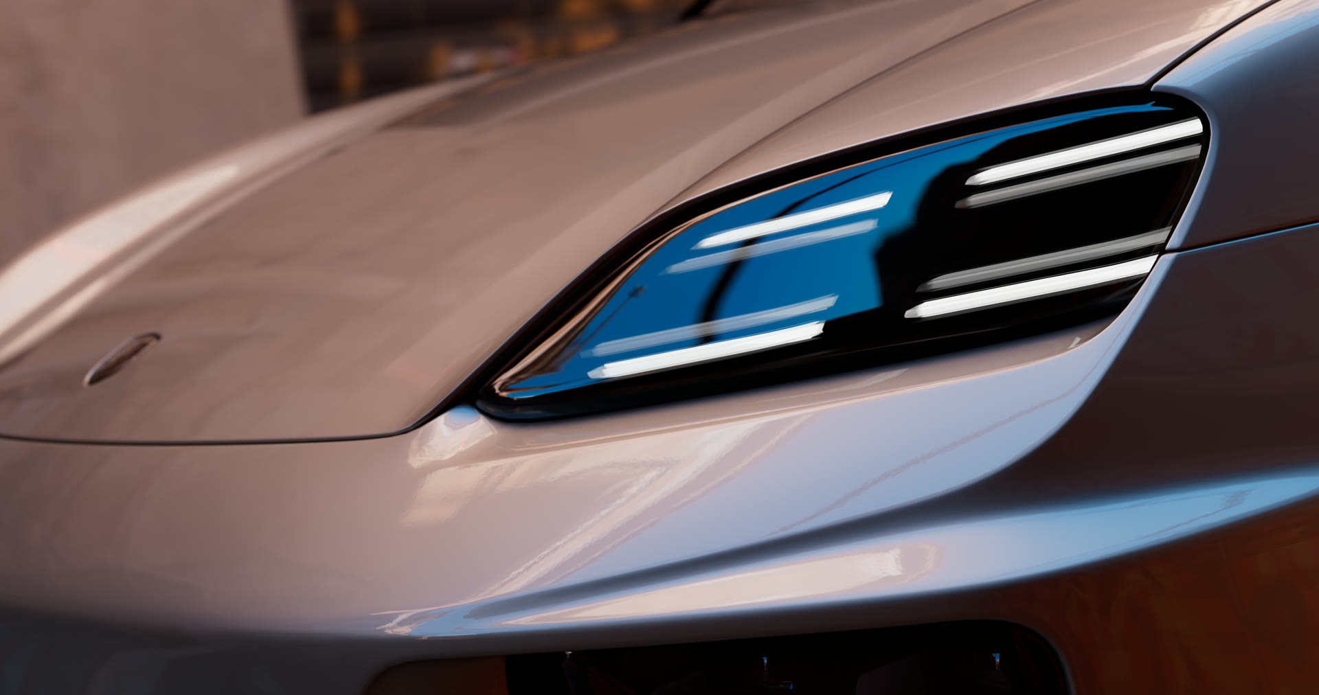 Detail des Macan-Scheinwerfers