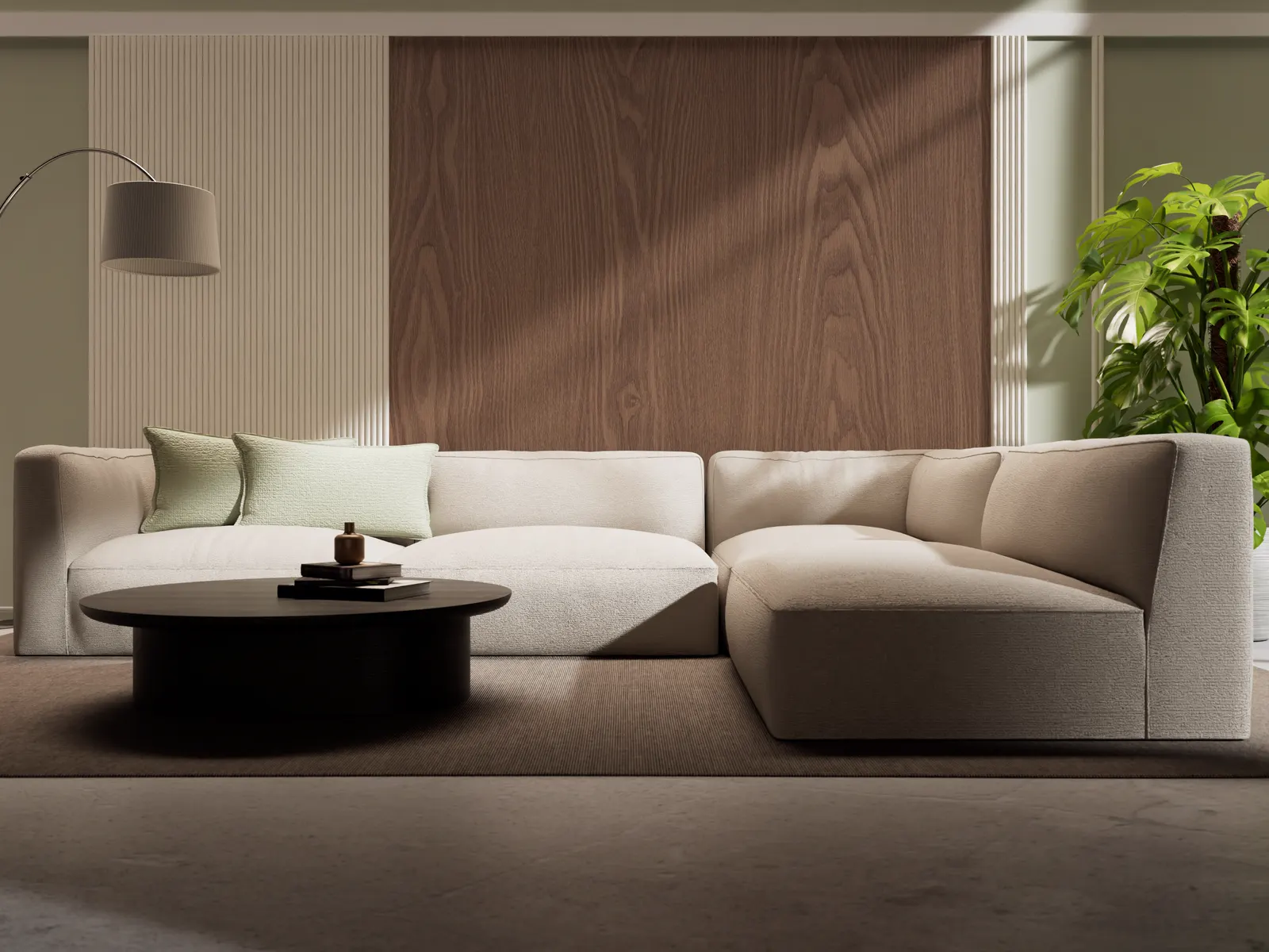 Wandfläche hinter dem Sofa, Dekor WD409